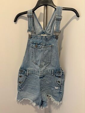 Hidden Jeans Women's Short Denim Overalls M